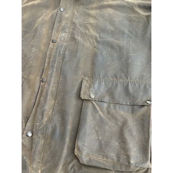 Vintage Waxed Canvas Chore Jacket Made In England Size XL - Picture 5 of 10